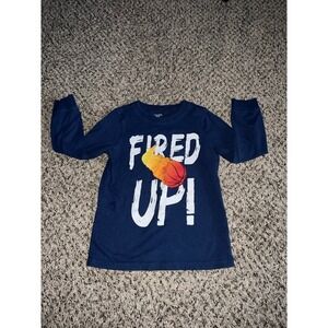 Carter's Boys‎ Navy Blue "Fired Up!" Long sleeve shirt size 7